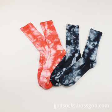 Wholesale sport tye-die crew socks